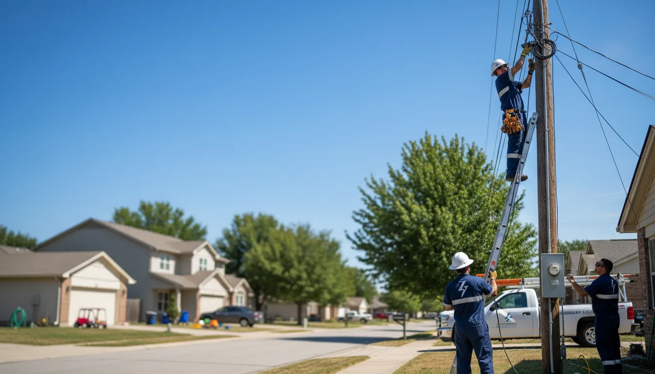 Residential electrician providing installation services in Northrop, MN